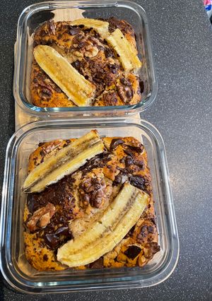 Una foto de Torta de banana VEGANA