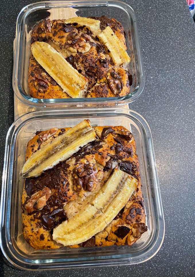 Una foto de Torta de banana VEGANA