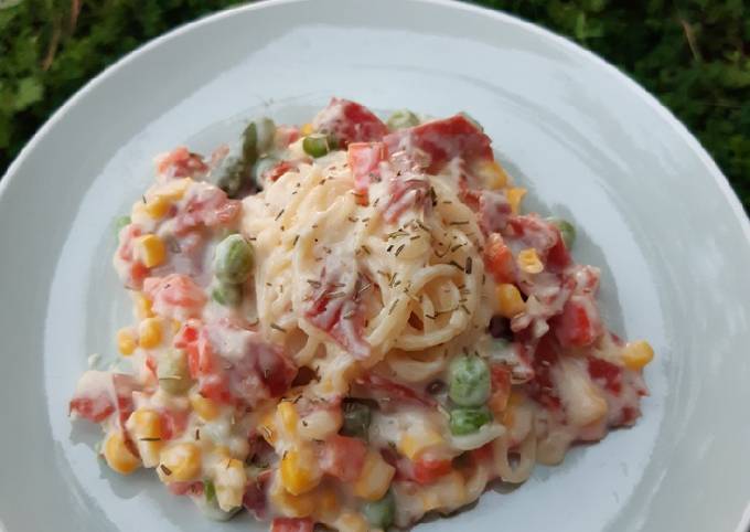 Beef - Veggies Spaghetti Carbonara