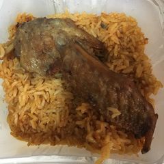 A picture of Jollof rice.