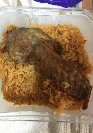 A picture of Jollof rice.
