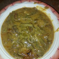 A picture of Oha soup.