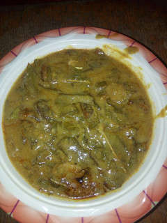 A picture of Oha soup.