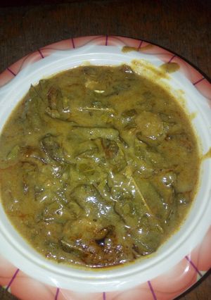 A picture of Oha soup.