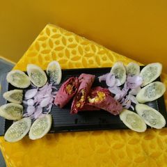 A picture of High Protein Beetroot Paneer Wrap.