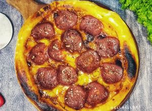Foto resep Pizza Chicken Pepperoni