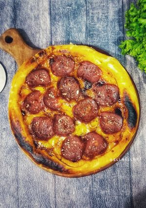 Foto resep Pizza Chicken Pepperoni