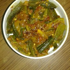 A picture of Spicy lady finger.
