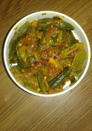 A picture of Spicy lady finger.