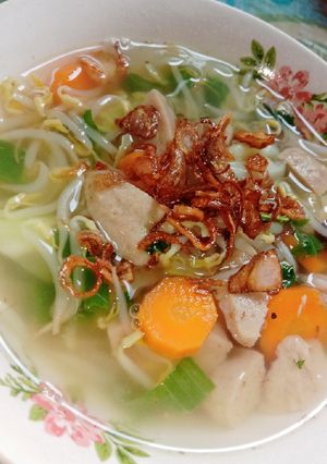 Foto resep Sayur sop bakso