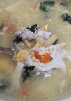 Foto resep Sup telur macaroni