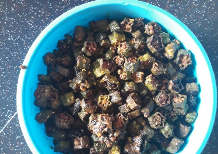 How to Make Quick Kurkuri fried bhindi
