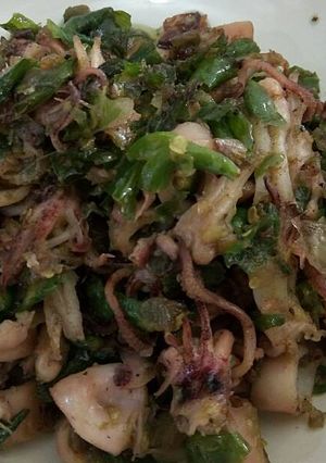 Foto resep Cumi Asin Cabe Ijo