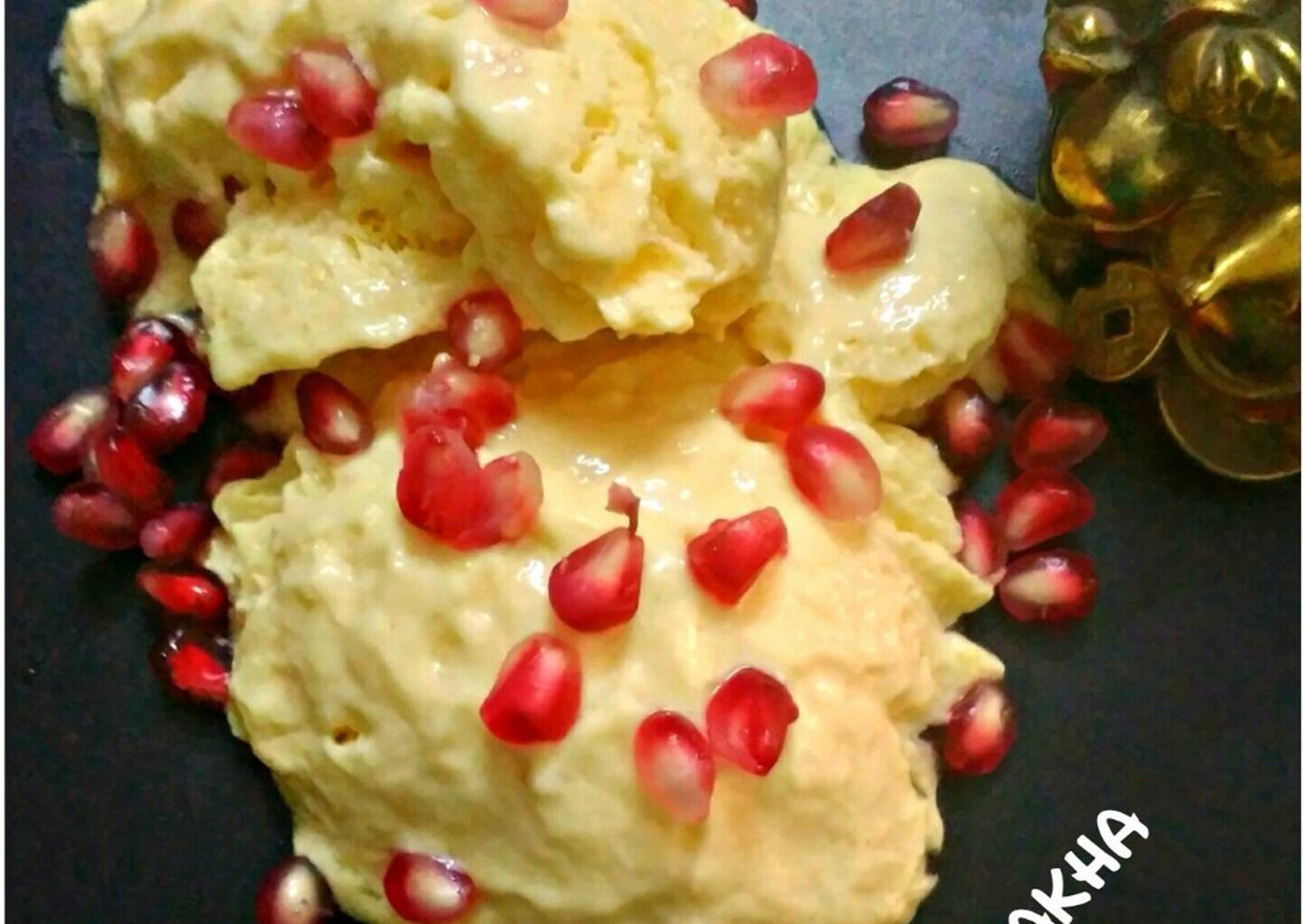 Mango curd ice cream