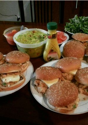 Una foto de Hamburguesas de camarón