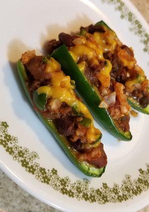 A picture of Chili Cheese Stuffed Jalapenos.