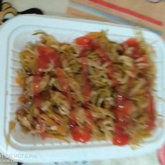 A picture of Stir fried chicken with vegetable#4weekschallenge.