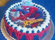 Una foto de torta durazno