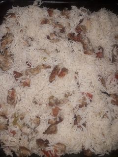 صورة لوصفة رز بالدجاج