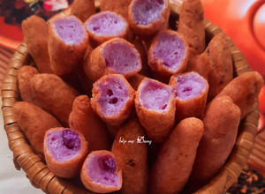 Hình của món Bánh khoai mỡ chiên.