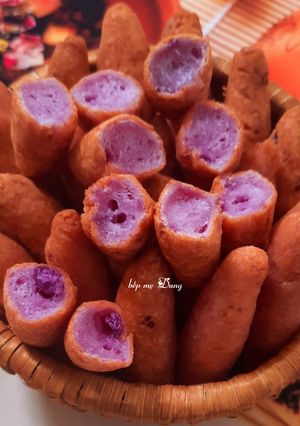 Hình của món Bánh khoai mỡ chiên.