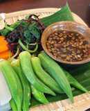 Rau củ luộc chấm kho quẹt