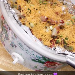 A picture of Cheesy Bacon Ranch Potatoes.
