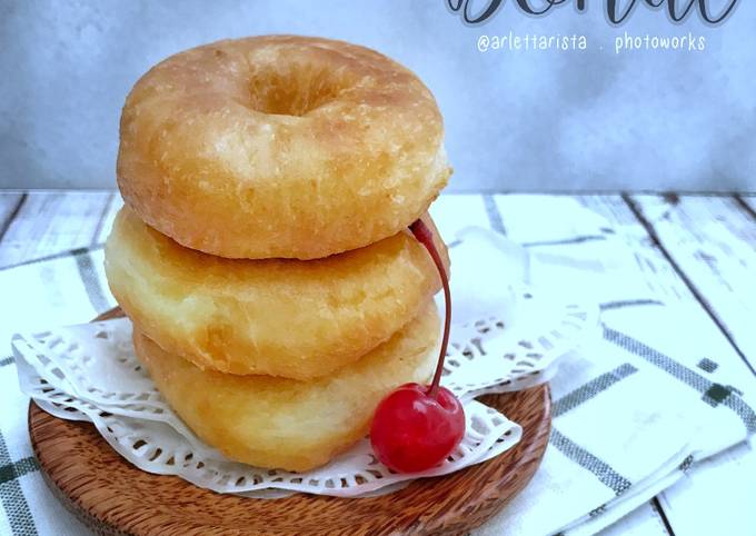 Donat empuk lembut tanpa kentang