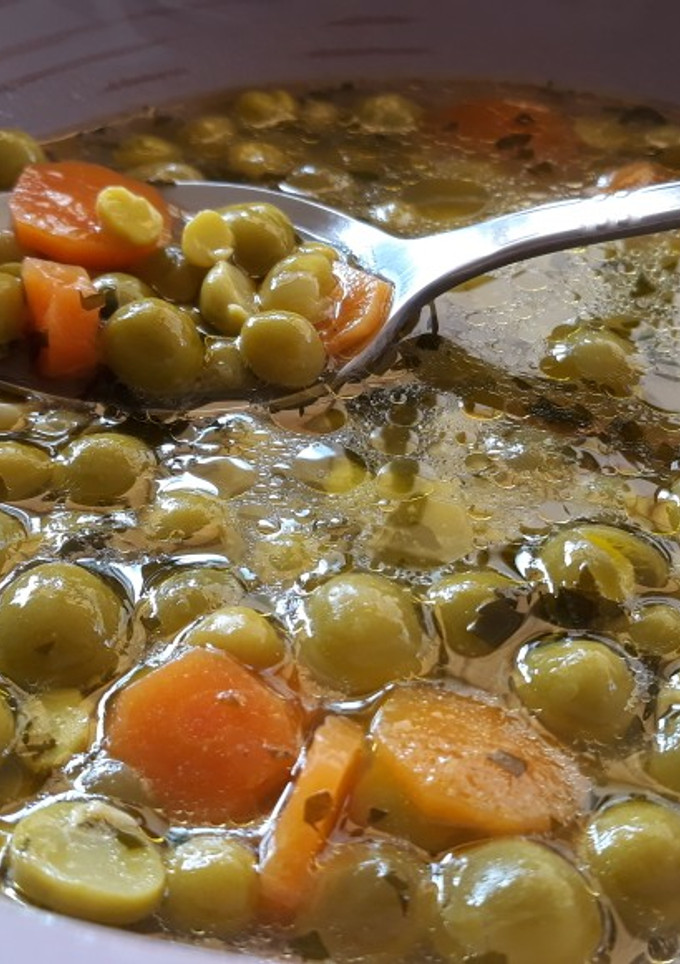 Una foto de Sopa de guisantes