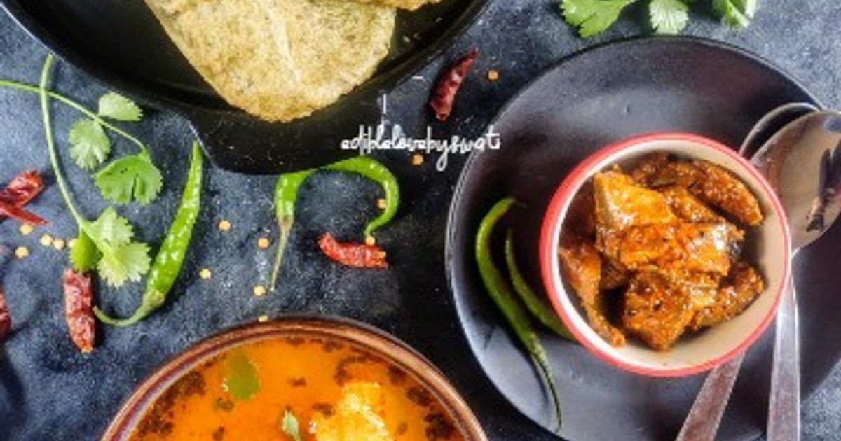 Bathue Ki Puri With Aloo Tamatar Ki Subzi Recipe by Swati - Cookpad