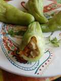 Caiguas rellenas de pollo con zanahorias