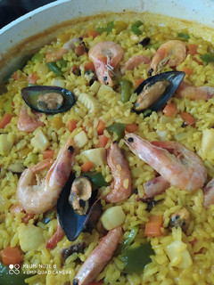 Una foto de Arroz marinero