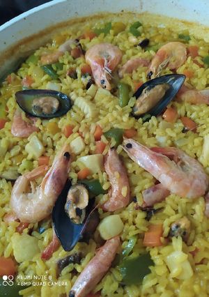Una foto de Arroz marinero