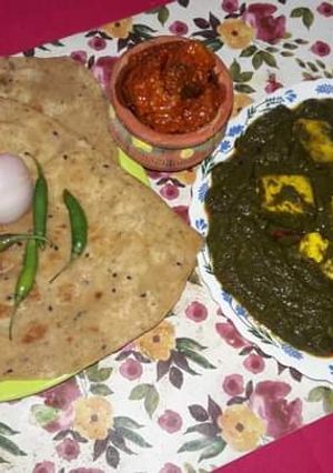 শাক পনির (shak paneer recipe in bengali) রেসিপির প্রধান ছবি