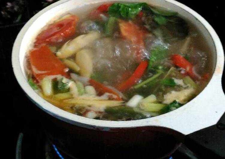 Sup ikan kakap merah(tidak pedas)