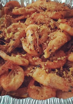 Una foto de Camarones al mojo de ajo