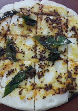 A picture of Katta dhokla.