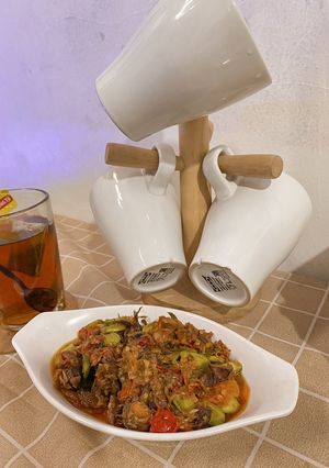 Foto resep Sambal Cumi Asin Pete Tahan Lama