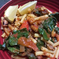 Garlic-Tomato Seafood Pasta A picture of Garlic-Tomato Seafood Pasta.