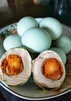 Foto resep Telur asin bawang