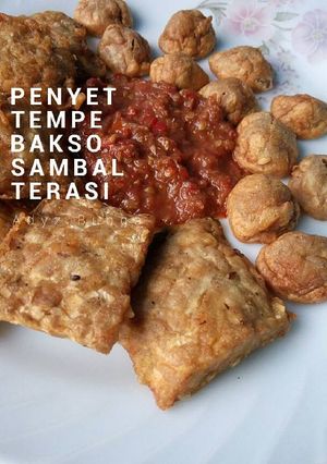 Foto resep Penyet Tempe Bakso