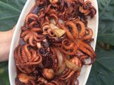 Mực tua xào cay
