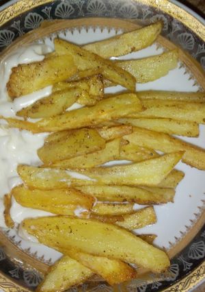 عکسی از دستور سیب زمینی سرخ شده تند 🌶️