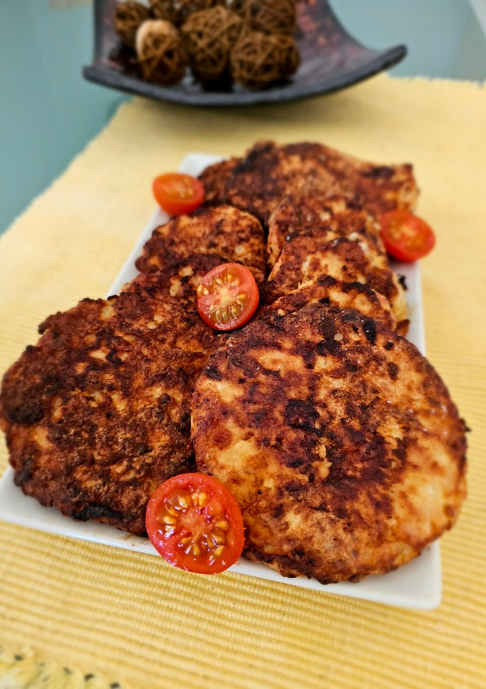 Una foto de Hamburguesa de pollo casera
