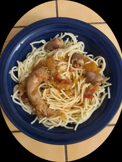 Csirkeaprólék pörkölt recept fotója