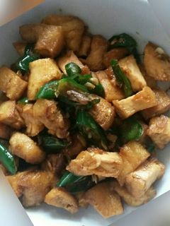 Foto resep Oseng tahu cabe hijau