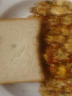 A picture of Scrambled eggs with a twist.