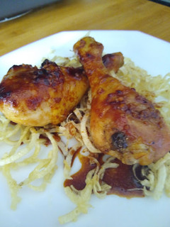 Una foto de Pollo con miel y soja