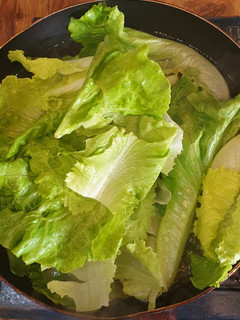 清燙大陸妹,醬燒杏鮑菇 的食譜成品照片