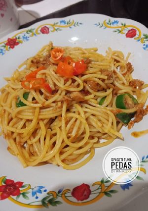 Foto resep Spageti Tuna Pedas